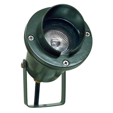 Dabmar Lighting Dabmar Lighting LV109-G Cast Aluminum Directional Spot Light with Hood; Green LV109-G